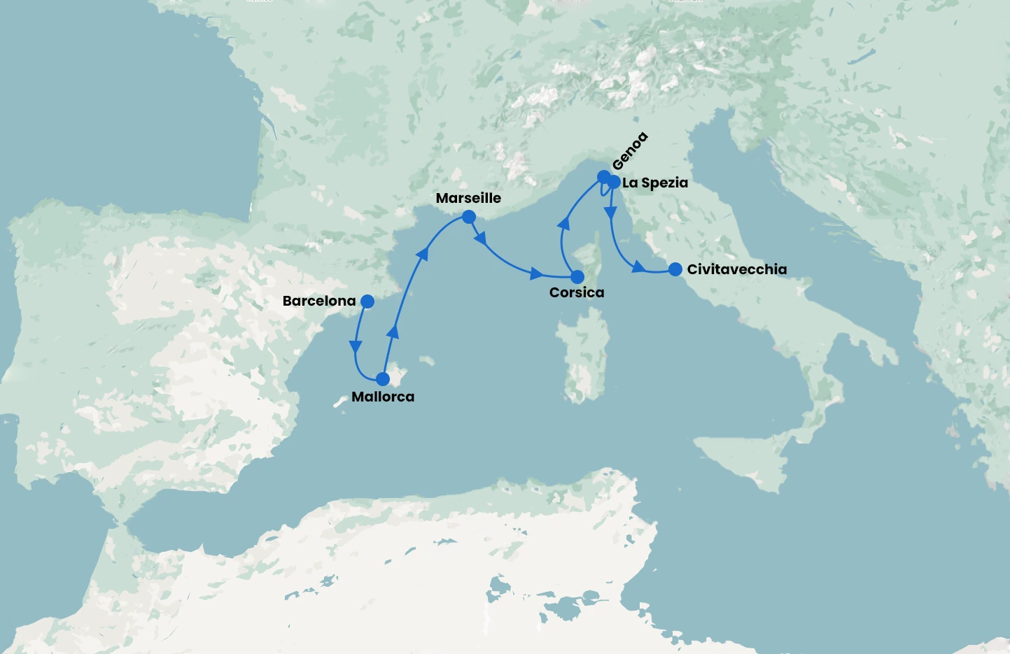 Med Explorer - Barcelona to Rome - with Sun Princess